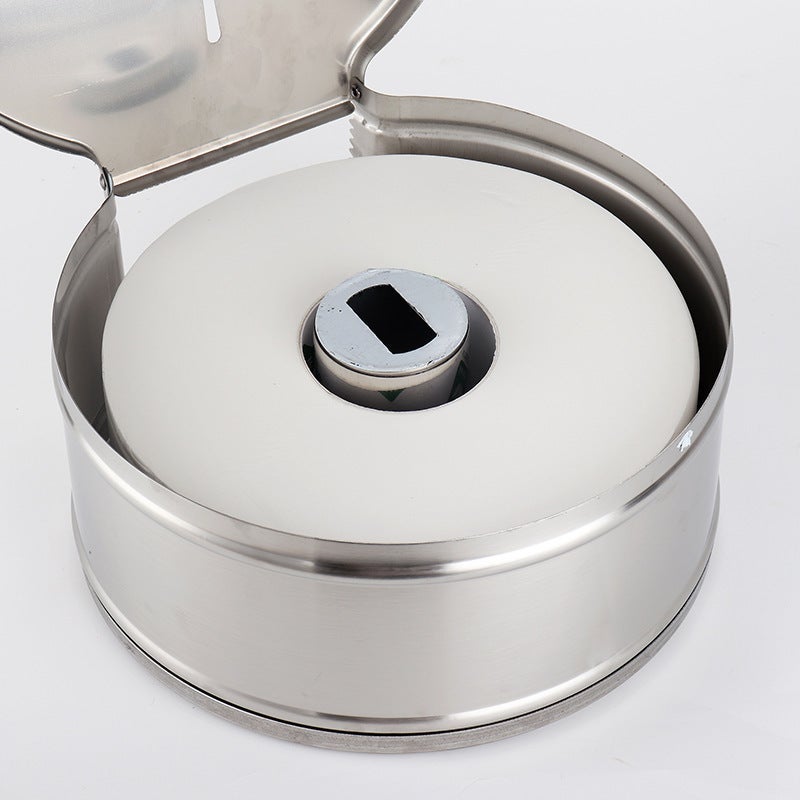 Italian Toilet Paper Box 304 Stainless Steel Brushed Roll Paper Tissue Box Stainless Steel Fashion Large Tissue Box Manufacturer - Image 4